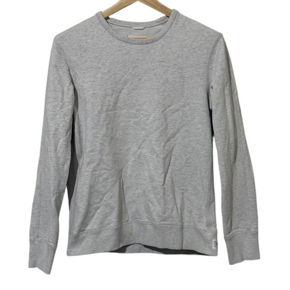Reigning Champ Heather Gray Midweight Terry Crewneck Sweatshirt‎ Mens M *stain*